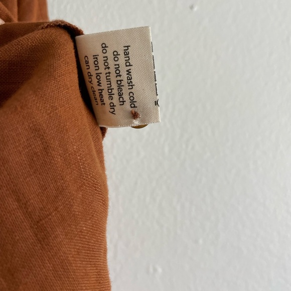 Three Graces London Linen Tank Top Rust Brown size 8 100% linen - Picture 7 of 9